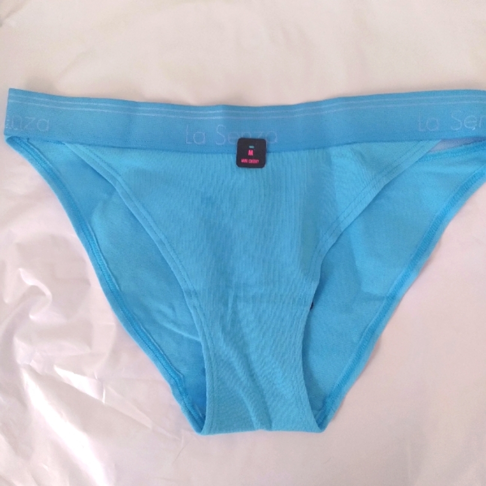 La SENZA high leg cheeky panty underwear medium NEW, Blue